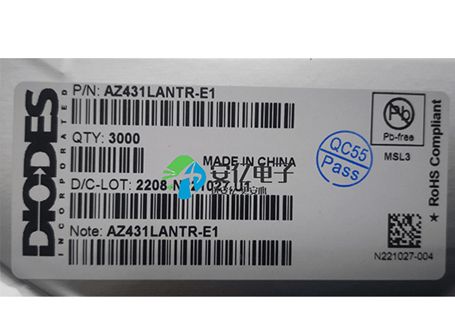 DIODES美台传感器芯片AZ431LANTR-E1详细参数介绍